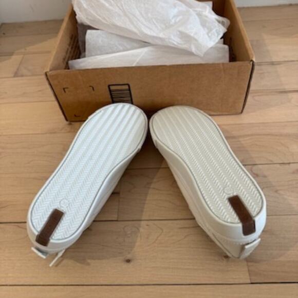 All Saints Milla Leather Chunky Sole Sneakers in White - Picture 7 of 8